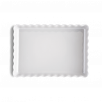 Керамична провоъгълна форма за тарт "DEEP RECTANGULAR TART DISH "- 33,5 х 24 - цвят бял - EMILE HENRY