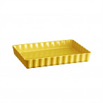 Керамична провоъгълна форма за тарт "DEEP RECTANGULAR TART DISH "- 33,5 х 24 - цвят жълт - EMILE HENRY