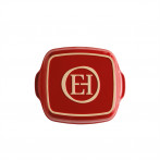 Керамична квадратна тава за печене "SQUARE OVEN DISH" - 1,8 л - 22 х 22 см -  цвят червена - EMILE HENRY
