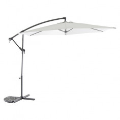 Градински чадър - тип камбана - светлосив, диаметър - 3 м