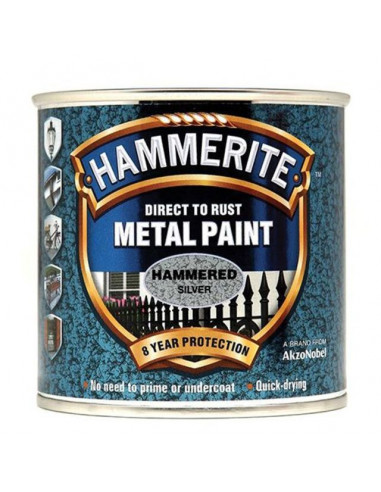 Боя Hammerite, хамър, сребриста - 2,5 л