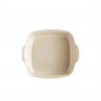 Керамична квадратна тава за печене "SQUARE OVEN DISH" - 1,8 л - 22 х 22 см -  цвят екрю - EMILE HENRY