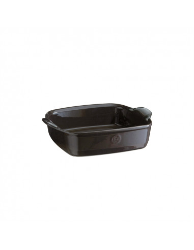 Керамична квадратна тава за печене "SQUARE OVEN DISH" - 1,8 л - 22 х 22 см -  цвят черен - EMILE HENRY