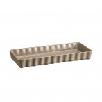 Керамична плитка провоъгълна форма за тарт "SLIM RECTANGULAR TART DISH" - 36 х 15 - цвят бежов - EMILE HENRY