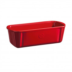 Керамична провоъгълна форма за печене "LOAF BAKING DISH" - 31,5 х 13,5  - цвят червен - EMILE HENRY