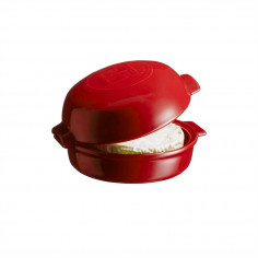 Керамична форма за печене с капак "CHEESE BAKER" - Ø 19,5 см - цвят червен - EMILE HENRY