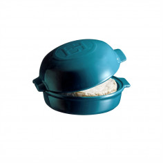 Керамична форма за печене с капак "CHEESE BAKER" - Ø 19 см - цвят син - EMILE HENRY