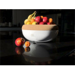 Керамична купа / фруктиера с корков капак "LARGE STORAGE BOWL" - Ø 36 см - цвят червен - EMILE HENRY