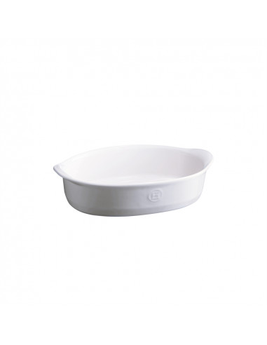 Керамична овална форма за печене "SMALL OVAL OVEN DISH" - 27,5 х 17,5 см - цвят бял - EMILE HENRY