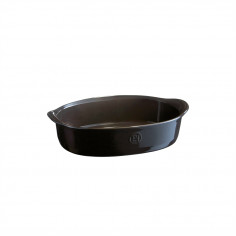 Керамична овална форма за печене "SMALL OVAL OVEN DISH" - 27,5 х 17,5 см - цвят черен - EMILE HENRY