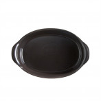 Керамична овална форма за печене "OVAL OVEN DISH" - 35 х 22,5 см - цвят черен - EMILE HENRY