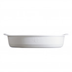 Керамична овална форма за печене "LARGE OVAL OVEN DISH" - 41,5 х 26,5 см - цвят бял - EMILE HENRY