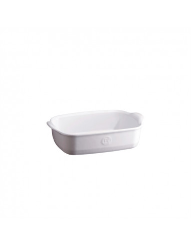 Керамична правоъгълна форма за печене "INDIVIDUAL OVEN DISH" - 22 х 15 см - цвят бял - EMILE HENRY