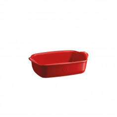 Керамична правоъгълна форма за печене "INDIVIDUAL OVEN DISH" - 22 х 15 см - цвят червен - EMILE HENRY