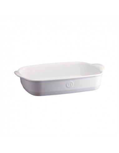 Керамична провоъгълна форма за печене "RECTANGULAR OVEN DISH"- 36,5 х 23,5 см - цвят бял - EMILE HENRY