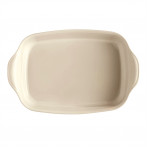 Керамична правоъгълна форма за печене "LARGE RECTANGULAR OVEN DISH" - 42 х 28 см - цвят екрю - EMILE HENRY