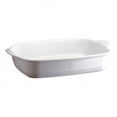 Керамична правоъгълна форма за печене "LARGE RECTANGULAR OVEN DISH" - 42 х 28 см - цвят бял - EMILE HENRY