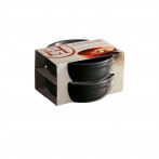 Комплект 2 броя керамични купички за крем брюле "2 CRÈME BRÛLÉES RAMEKINS SET"-  цвят черен - EMILE HENRY