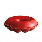 Керамична кръгла форма за печене на питки "CROWN BAKER" - Ø 30,5 см - цвят червен - EMILE HENRY