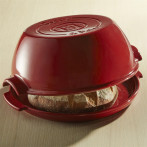 Керамична кръгла форма за печене на хляб "ROUND BREAD BAKER" - цвят червен - EMILE HENRY