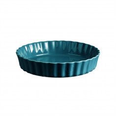 Керамична дълбока форма за тарт "DEEP FLAN DISH" - Ø 28 см - цвят син - EMILE HENRY