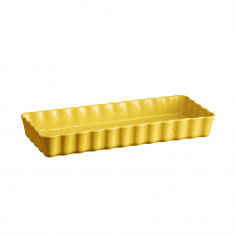 Imagén: Керамична плитка провоъгълна форма за тарт "SLIM RECTANGULAR TART DISH" - 36 х 15 - цвят жълт - EMILE HENRY