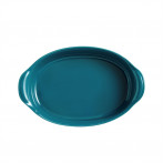Керамична овална форма за печене "SMALL OVAL OVEN DISH" - 27,5 х 17,5 см - цвят син - EMILE HENRY