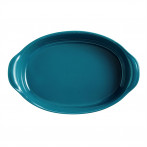 Керамична овална форма за печене "LARGE OVAL OVEN DISH" - 41,5 х 26,5 см - цвят син - EMILE HENRY