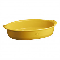 Керамична овална форма за печене "LARGE OVAL OVEN DISH" - 41,5 х 26,5 см - цвят жълт - EMILE HENRY