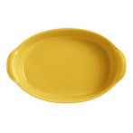 Керамична овална форма за печене "LARGE OVAL OVEN DISH" - 41,5 х 26,5 см - цвят жълт - EMILE HENRY