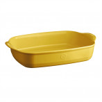 Керамична правоъгълна форма за печене "LARGE RECTANGULAR OVEN DISH" - 42 х 28 см - цвят жълт - EMILE HENRY