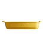 Керамична правоъгълна форма за печене "LARGE RECTANGULAR OVEN DISH" - 42 х 28 см - цвят жълт - EMILE HENRY