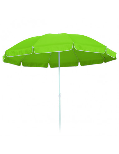 Плажен чадър 2.5 м, светло зелен