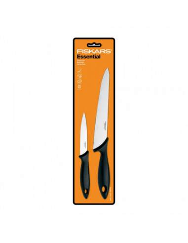 Комплект кухненски ножове Fiskars Essential, 2 броя