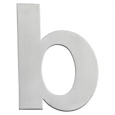 Буква за входна врата Portaferm B, неръждаема стомана, 15 см