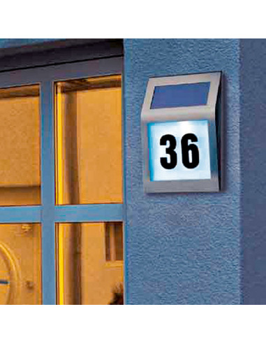 Соларен номер за входна врата Portaferm - Неръждаема стомана