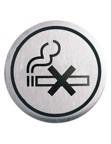 Табела Portaferm "Пушенето забранено", неръждаема стомана, Ø6 см