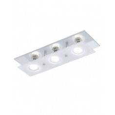 LED плафон Eglo Arborio 31328 - 3x3 W, 3xGU10 LED, 200 lm, 3000 K, хром, сатен