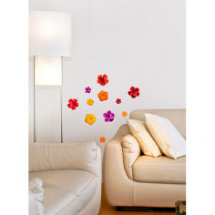Декоративен стикер Цветове на Хибискус - 21х29,7 см