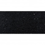 Кварцов камък - 30x60 см, черен, гланц