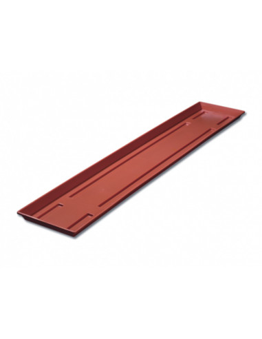Подложка за балконско сандъче - 100 см, цвят теракота