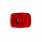 Керамичен правоъгълен капак за тави EH 9650 - цвят червен - EMILE HENRY