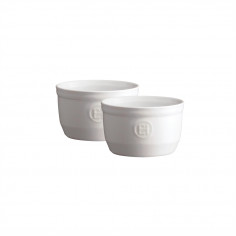 Комплект 2 броя керамични купички / рамекини "RAMEKINS SET N°10" - цвят бял - EMILE HENRY