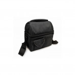 Термоизолираща чанта за храна с 2 джоба - черен цвят - Vin Bouquet