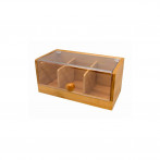 Бамбукова кутия за съхранение на чай - малка - Vin Bouquet