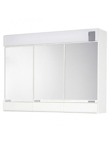 Огледален шкаф с осветление - 70х54 см, PVC