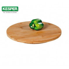 Въртяща се кръгла дъска за сервиране от бамбук 35 см, KESPER Германия