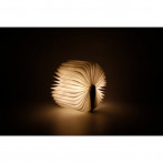 LED настолна нощна лампа - кафява/прозрачна, 2,5 x 9 x 12,3 см, RGBW