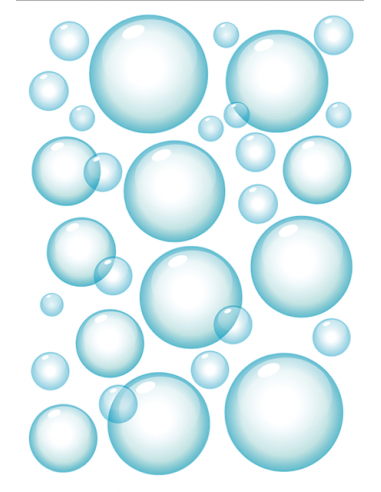 Декоративен стикер 'Въздушни балони' - статичен (прилепва без лепило), 21х29,7см