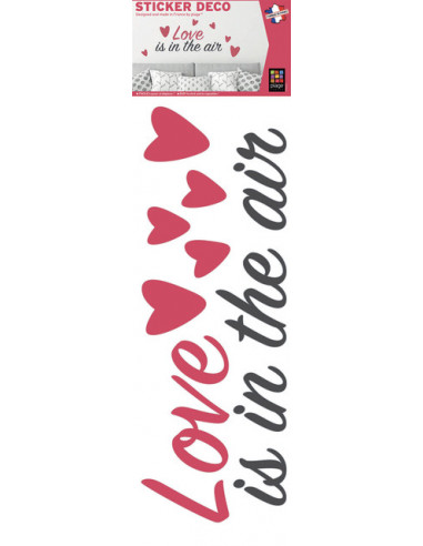 Декоративен стикер 'Love is in the air' - 24x68 см